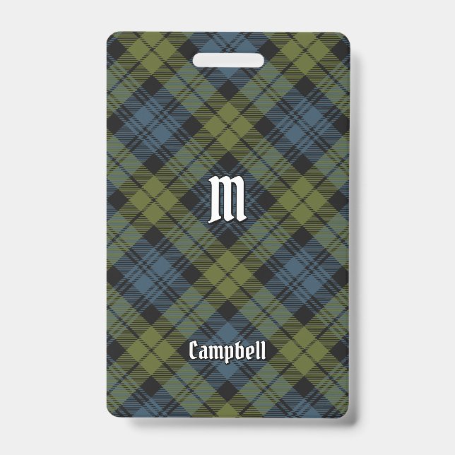 Campbell Tartan Abzeichen Ausweis (Vorderseite)