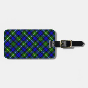 Campbell Tartan Blau kariert Gepäckanhänger