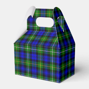 Campbell Tartan Blau kariert Geschenkschachtel