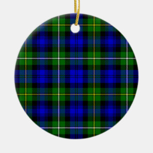 Campbell Tartan Blau kariert Keramikornament