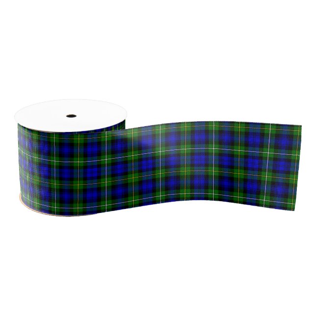 Campbell Tartan Blau kariert Ripsband (Spule)