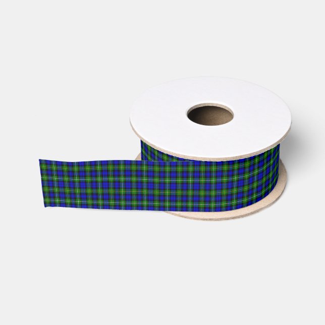 Campbell Tartan Blau kariert Ripsband (Spule)