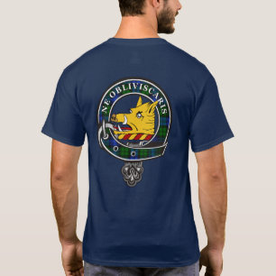 Campbell Tartan Clan Abzeichen Personalisierter T T-Shirt