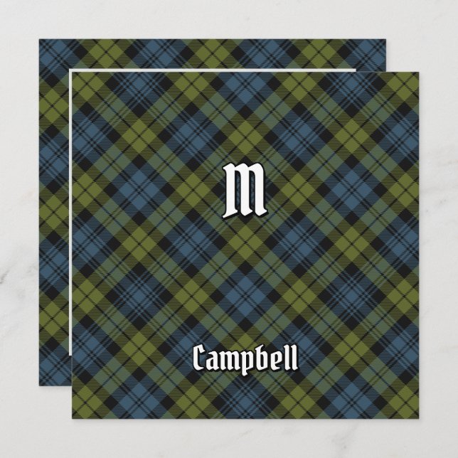 Campbell Tartan Einladung (Vorne/Hinten)