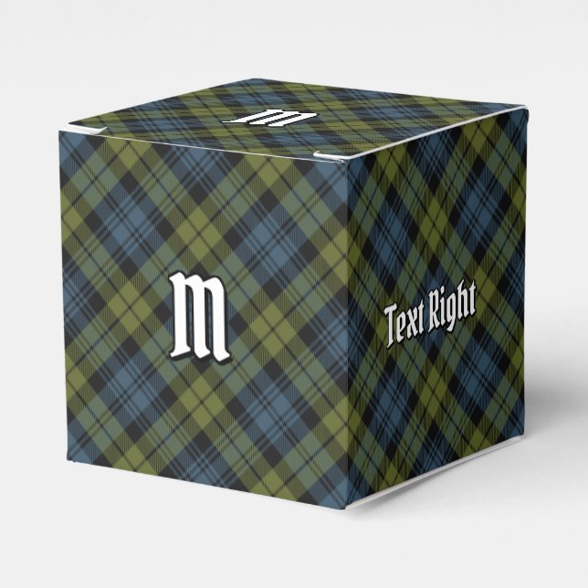Campbell Tartan Favor Box Geschenkschachtel (Vorderseite)