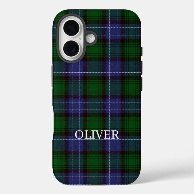 Campbell Tartan Green Kariert Case-Mate iPhone Hülle (Rückseite)