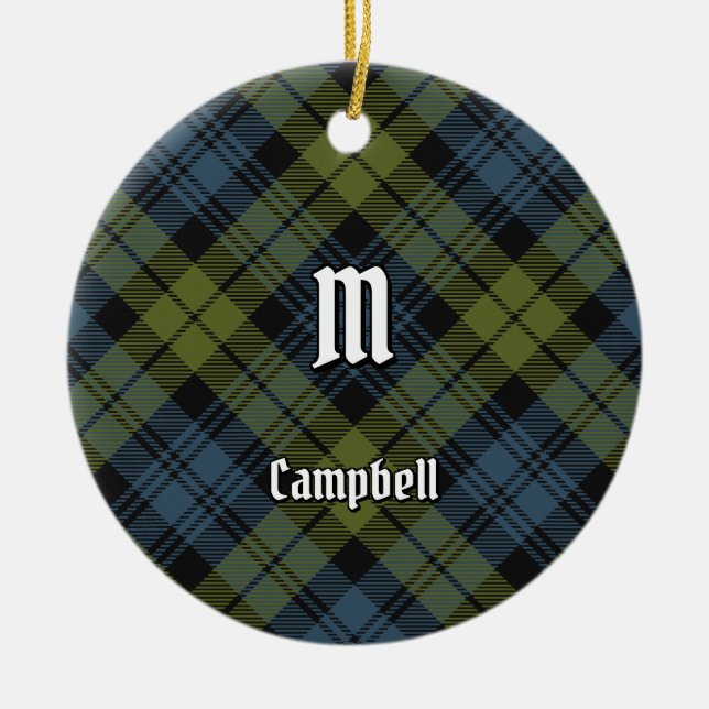 Campbell Tartan Keramik Ornament (Vorne)