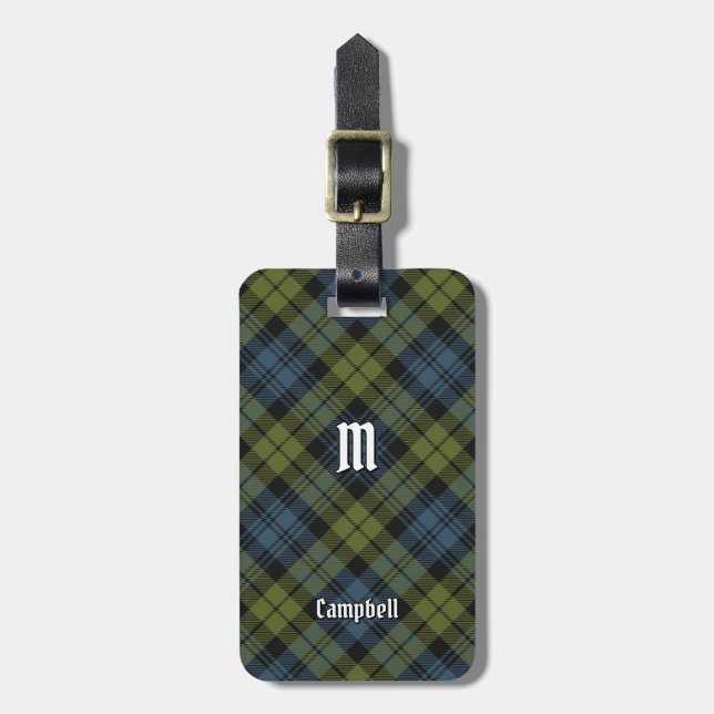 Campbell Tartan Luggage Tag Gepäckanhänger (Vorderseite vertikal)