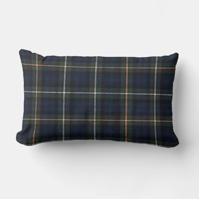 Campbell Tartan Lumbar Pillow 13" x 21" Lendenkissen (Vorderseite)