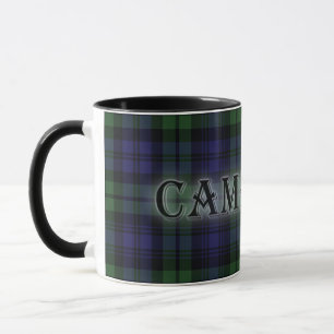 Campbell Tartan mit Nachname Tasse