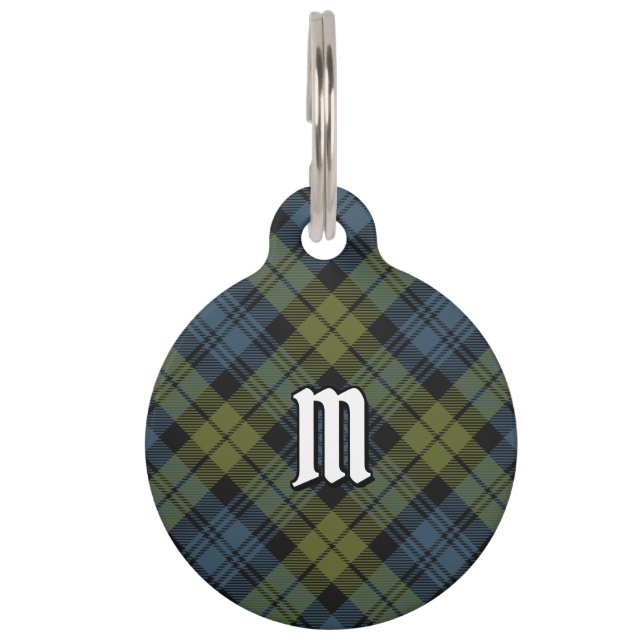 Campbell Tartan Pet ID Tag Haustiermarke (Vorderseite)