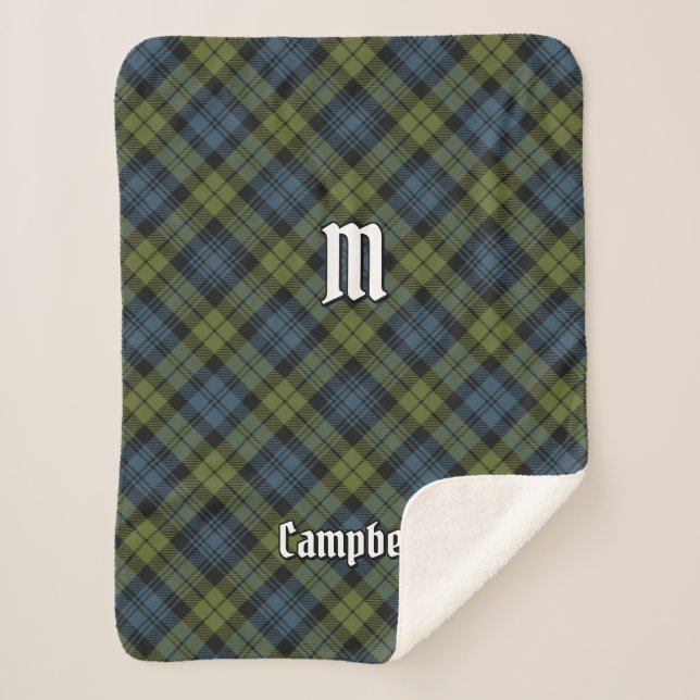 Campbell Tartan Sherpadecke (Vorderseite)