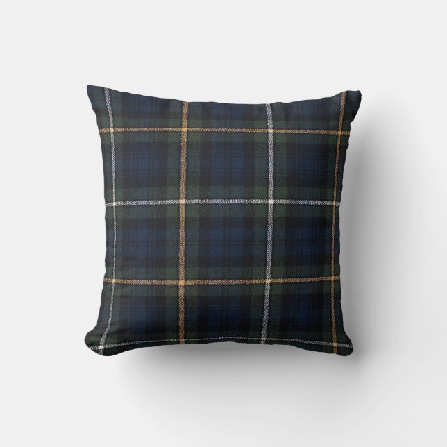 Campbell Tartan Throw Kissen 16 Zoll x 16 Zoll (Vorderseite)