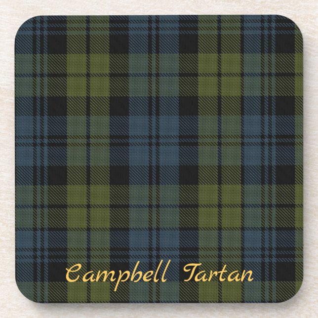 Campbell Tartan Untersetzer Hochzeitsgeschenk Set  (Vorderseite)
