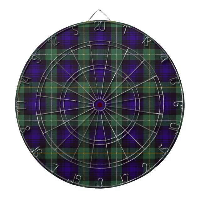 Campbell von Argyll ScottishTartan Dartscheibe (vorne)