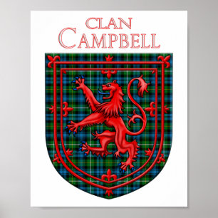 Campbell von Argyll Tartan Scottish Kariert Poster
