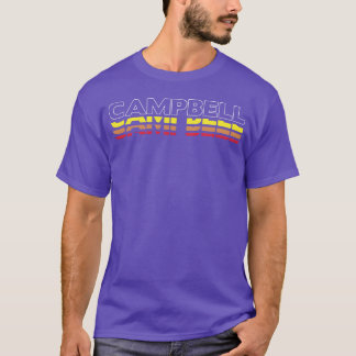 Campbell Vorname Lustig Vintage Sonnenuntergang Ca T-Shirt