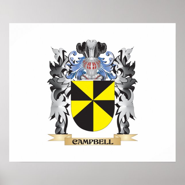 Campbell-Wappen - Familienwappen Poster (Vorne)