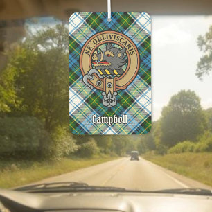 Campbell Wappen über Dress Tartan Autolufterfrischer