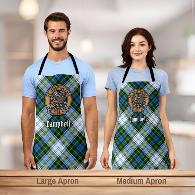 Campbell Wappen über Dress Tartan Schürze (Von Creator hochgeladen)