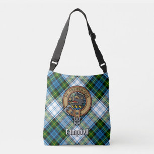 Campbell Wappen über Dress Tartan Tragetaschen Mit Langen Trägern