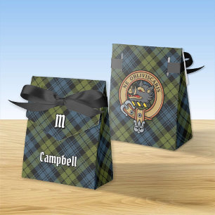 Campbell Wappen über Tartan Gevor Box Geschenkschachtel