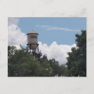 Campbell Water Tower, Kalifornien Postkarte