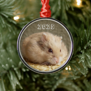 Campbells Zwarf Russischer Hamster Ornament Aus Metall