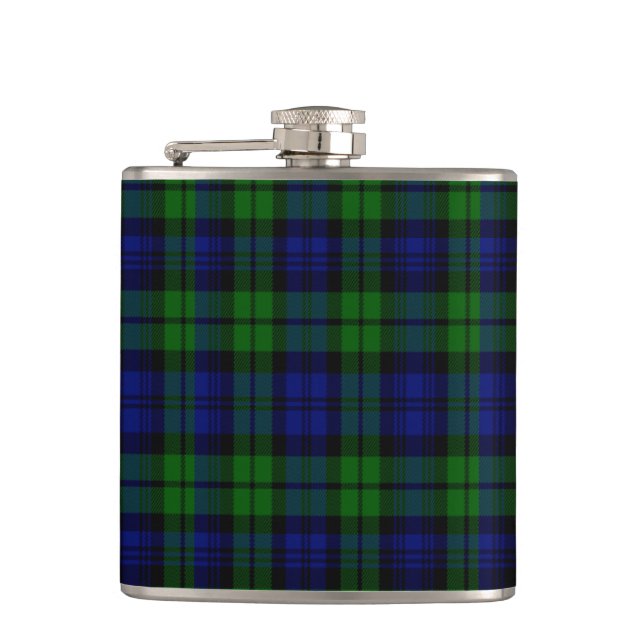 CampbellScottishTartan Flachmann (Vorderseite)