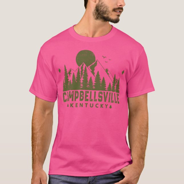 Campbellsville Kentucky Berg aktiv T-Shirt (Vorderseite)