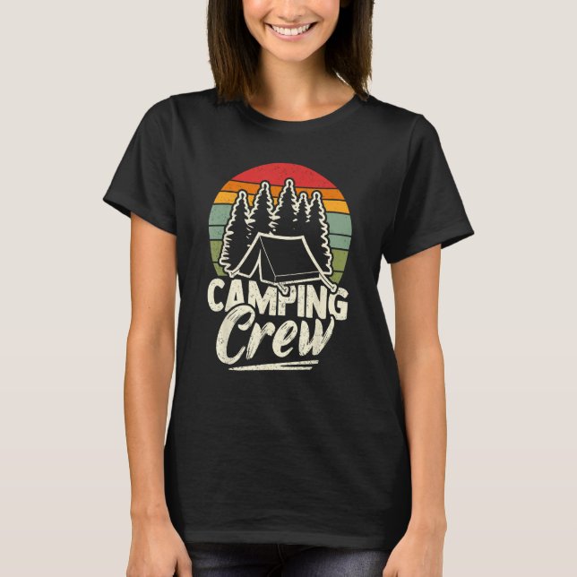 Camper Campfire Outdoor Vacation Camping T-Shirt (Vorderseite)