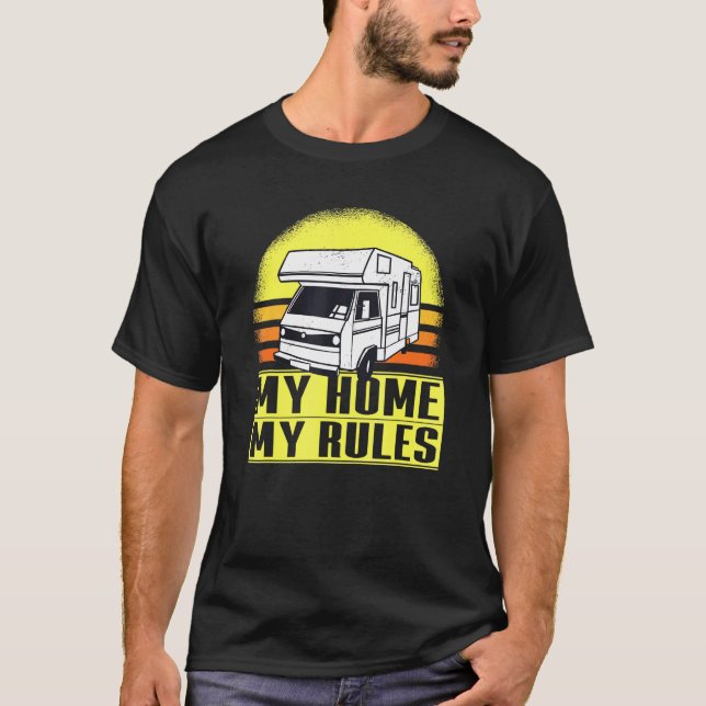 Camper - Camping Caravan - Meine Zuhause Meine Reg T-Shirt (Vorderseite)