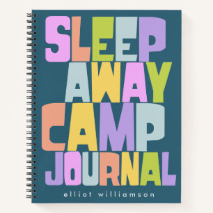 Camper des personalisierten Sleepaway Summer Camp Notizbuch