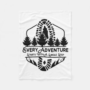 Camper Everyday Adventure Start With A Single Step Fleecedecke