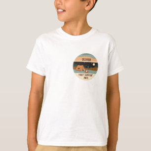 Camper First Campout Abzeichen T-Shirt