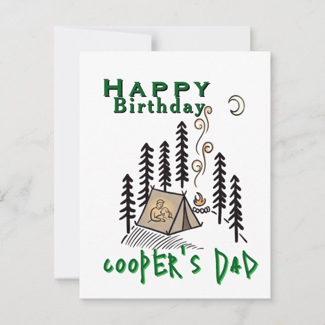 Camper Geburtstag  Karte (Vorderseite)