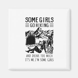 Camper-Geschenk Einige Mädchen gehen zum Geburts Magnet