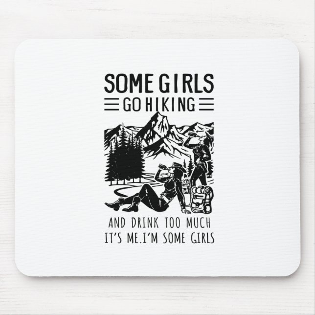 Camper-Geschenk | Einige Mädchen gehen zum Geburts Mousepad (Vorne)