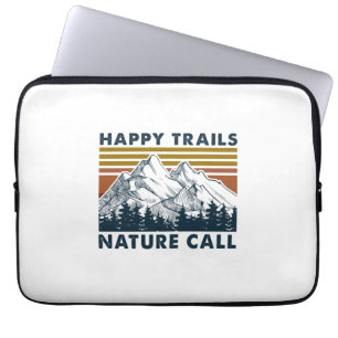 Camper-Geschenk   Happy Trails Nature Call Birthda Laptopschutzhülle