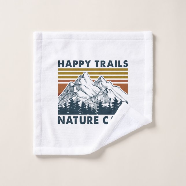 Camper-Geschenk | Happy Trails Nature Call Birthda Waschlappen (Waschlappen)