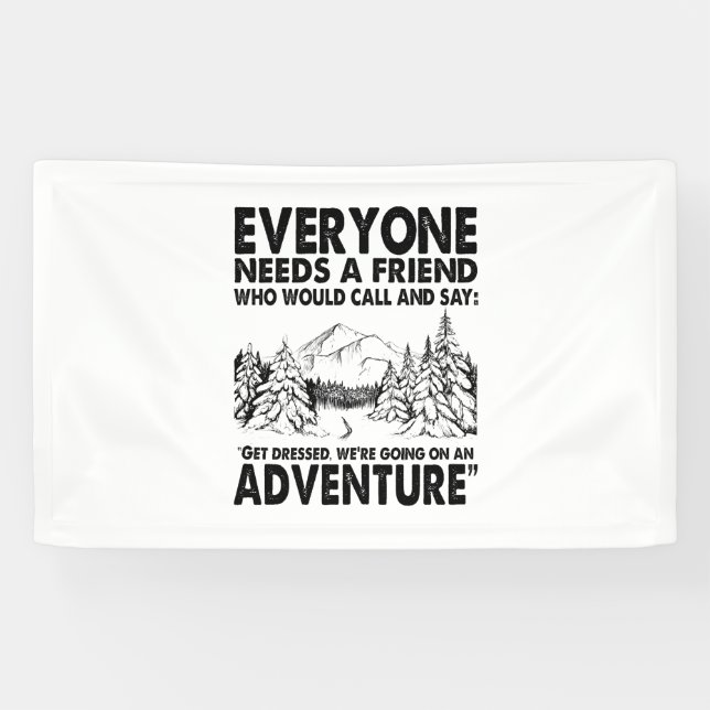 Camper-Geschenk | Jeder braucht einen Geburtstag e Banner (Horizontal)