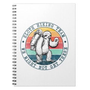 Camper-Geschenk Sloth Wanderteam Geburtstag Notizblock