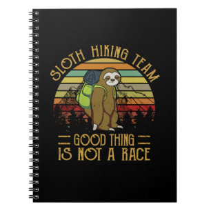 Camper-Geschenk   Sloth Wanderteam Gute Dinge Weih Notizblock