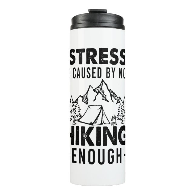 Camper-Geschenk | Stress entsteht, wenn nicht genu Thermosbecher (Vorderseite)