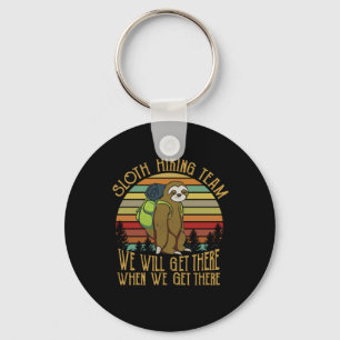Camper-Geschenk Vintage Faultier-Wanderteam Gebu Schlüsselanhänger
