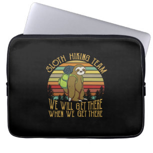 Camper-Geschenk Vintages Sloth Wanderteam Geburt Laptopschutzhülle