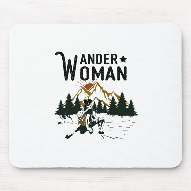 Camper-Geschenk | Wander Woman Birthday Mousepad (Vorne)