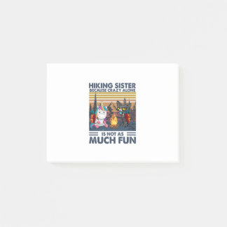 Camper-Geschenk | Wanderfinder wegen Crazy allein Post-it Klebezettel