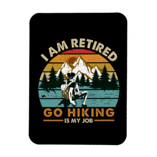 Camper-Geschenk Wandern ist mein Geburtstag Magnet