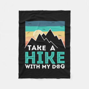 Camper-Geschenk Wandern mit meinem Hund zum Gebu Fleecedecke